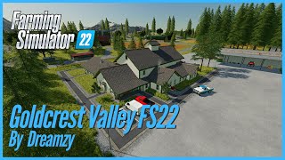 Goldcrest Valley FS22 Map Tour  Farming Simulator 22  FS22 [upl. by Ela]