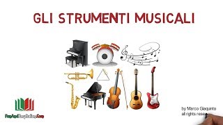 GLI STRUMENTI MUSICALI lessico italiano [upl. by Nita]