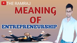 Entrepreneurship meaning I concept of entrepreneurship l Entrepreneurship in hindi [upl. by Ralaigh640]