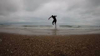 Skimboarding Chicago November [upl. by Towny]