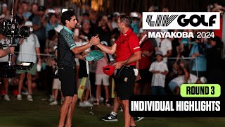 INDIVIDUAL HIGHLIGHTS Niemann Tops Garcia In Epic Playoff  LIV Golf Mayakoba [upl. by Gnuhc]