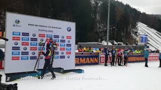 BiathlonWeltcup 2018 in Ruhpolding Massenstart der Männer [upl. by Cronin]