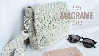 DIY Classic Macrame Bag  Klasyczna torebka ze sznurka [upl. by Horgan]