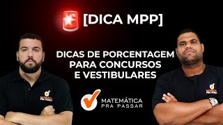 Dicas de PORCENTAGEM Matemática  Questão comentada de Matemática para Concursos [upl. by Anilys763]