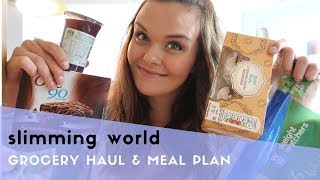 SLIMMING WORLD GROCERY HAUL amp MEAL PLAN  FAMILY FRIENDLY TOO [upl. by Anitnegra955]