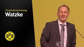 HansJoachim Watzke auf der Ordentlichen Hauptversammlung 2016 [upl. by Nowed523]