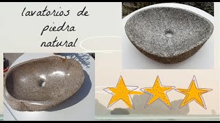 😍 LAVADEROS de PIEDRA natural GRANITO y piedra DE RIO 🥇♻️ [upl. by Carleen]