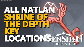 All Natlan Shrine of the depth Key Locations Genshin Impact [upl. by Thalassa801]