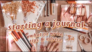 HOW TO JOURNAL 🌻 simple tips • what to write • april journal with me • sunflower theme [upl. by Aicnarf159]