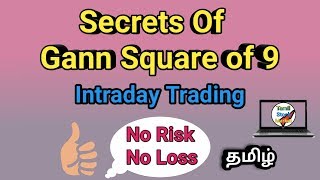 How to trade intraday trading using by gann square of Nine TAMIL [upl. by My9]