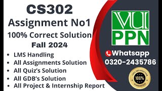 CS302 Assignment 1 100 Correct Solution Fall 2024 CS302 Assignment 1 Solution 2024 cs302 [upl. by Joselow]