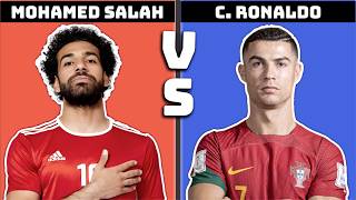 Comparison Salah vs Ronaldo Battle of the Legends [upl. by Lleneg604]