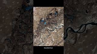 This satellite photograph of the Songhua River in China how a meandering river changes landscape [upl. by Rbma436]