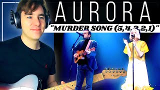 Music Coach REACTS and ANALYSES AURORA  MURDER SONG 54321 [upl. by Maury]