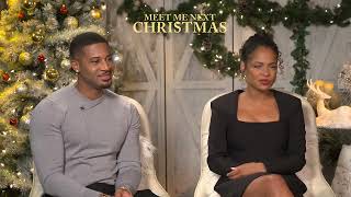 Christina Milian amp Devale Ellis Talk MEET ME NEXT CHRISTMAS [upl. by Rialcnis]