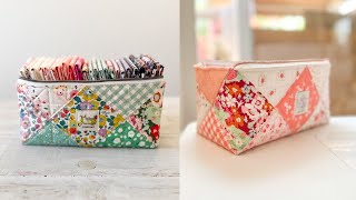 Box It Up Pouch  Wide Open Zippered Pouch  Beginners Friendly Sewing [upl. by Maag966]