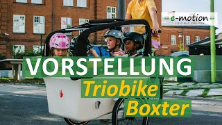 Triobike Boxter  2020  Ein Lasten eBike zum Kinder amp Lastentransport [upl. by Korella367]