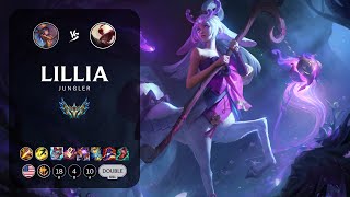 Lillia Jungle vs Lee Sin  NA Challenger Patch 144 [upl. by Puklich]