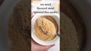 HOW TO MAKE FLAX EGG REPLACER  Easy Egg Substitute [upl. by Atter426]