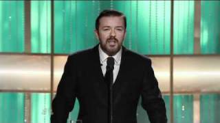 YouTube  Golden Globes 2011  Ricky Gervais Opening Monologueflv [upl. by Eenel]