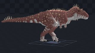 ARK Addon Carcharodontosaurus Model animation display [upl. by Initsed582]