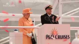 PampO Cruises  Britannia Naming Ceremony [upl. by Humfrid737]