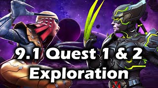 MCOC Act 91 Quest 1 amp 2 100 Exploration [upl. by Atoiyanap]