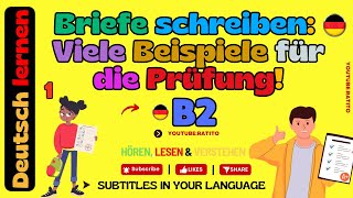 Briefe schreiben Viele Beispiele für die Prüfung B2 [upl. by Ragen881]