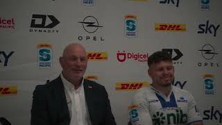 Post Match Press Conference vs Moana Pasifika Round 6 Super Rugby Pacific [upl. by Anniahs]