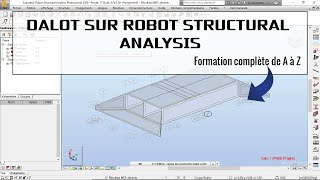 Dimensionnement Dalot sur Robot  Modélisation des piédroits et du tablier [upl. by Lebasile480]