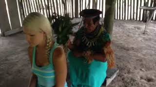 Shaman blessing Ecuador Amazon [upl. by Alaehs708]