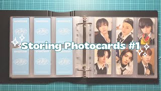 Storing Photocards 1 ✶ aespa evnne p1harmony riize bnd ampteam svt nct ateez and more [upl. by Arimaj]