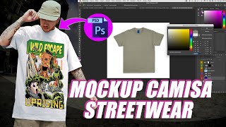 COMO BAIXAR MOCKUP CAMISETA STREETWEAR OVERSIZED DE GRACÌ§A [upl. by Nylaehs689]