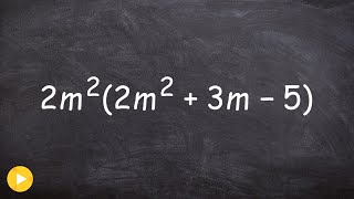 How to Use the Distributive Property with a Trinomial [upl. by Nedroj]