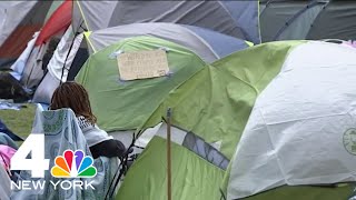 Columbia claims it wont call on NYPD again as student protest continues  NBC New York [upl. by Surbeck341]