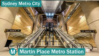 Transport for Sydney Vlog 861 Martin Place Metro Station  Sydney Metro City [upl. by Maccarthy]