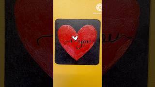 Easy I Love You Painting  Quick amp Simple Art Tutorial easypainting painting love heart diy [upl. by Handy]