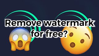 HOW TO REMOVE ALIGHT MOTION WATERMARK FOR FREE [upl. by Levi]