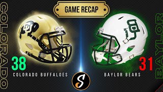 Colorado vs Baylor Game Recap  College Football Week 4 [upl. by Zebulon77]