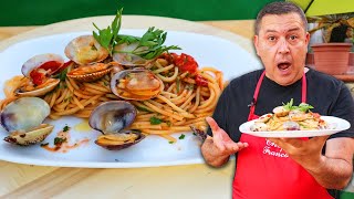 SPAGHETTI ALLE VONGOLE con POMODORINI  La Ricetta per Ferragosto [upl. by Lalat549]