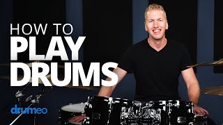 How To Play Drums Beginner Drum Lesson [upl. by Ardnot]