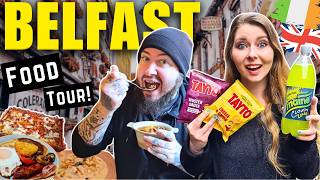 Trying the BEST FOOD in BELFAST ☘️🇬🇧🇮🇪  EPIC Northern Ireland FOOD TOUR [upl. by Kcirrek622]