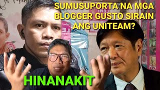 SUMUSUPORTA NA MGA BLOGGER GUSTO SIRAIN ANG UNITEAM LIVE [upl. by Killen]