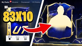 OPENING MY 83 x10 amp 84 x5 PACKS DURING TOTY 😱 FC 24 Ultimate Team [upl. by Pavkovic]