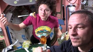 Space makes eating a lot more fun Astronauts explain food prep [upl. by Ettesel]