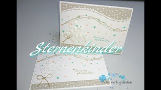 Trauerkarte Sternenkinder Stampin´Up schwungvolle Weihnachten [upl. by Titania]