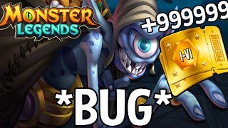 Monster Legends NEW BUGTrick 😍 Treasure Cave Graciel Choirmaster Doublack Joanter Beanhunter [upl. by Kurr]