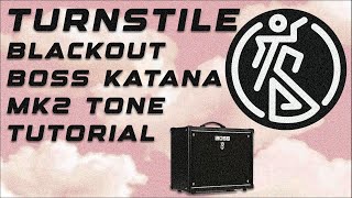 Turnstile Boss Katana Mk2 Tone Tutorial turnstile bosskatana [upl. by Thier]