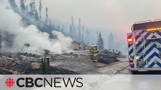 Buildings in Jasper in ashes as monster wildfire spans 36000 hectares [upl. by Fairbanks426]