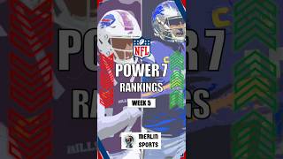 NFL Power 7 Rankings for Week 5 nfl merlinsports nflpowerrankings kansascitychiefs merlinsports [upl. by Eastman]